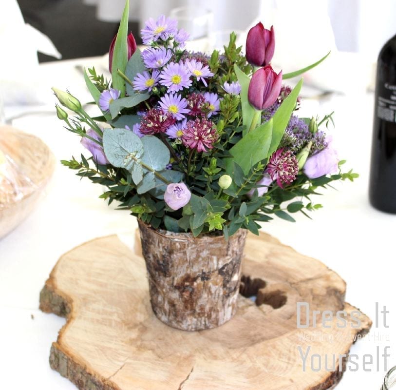 Rustic Bark Vases / Containers