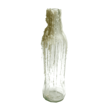 Bottle with Melted Wax