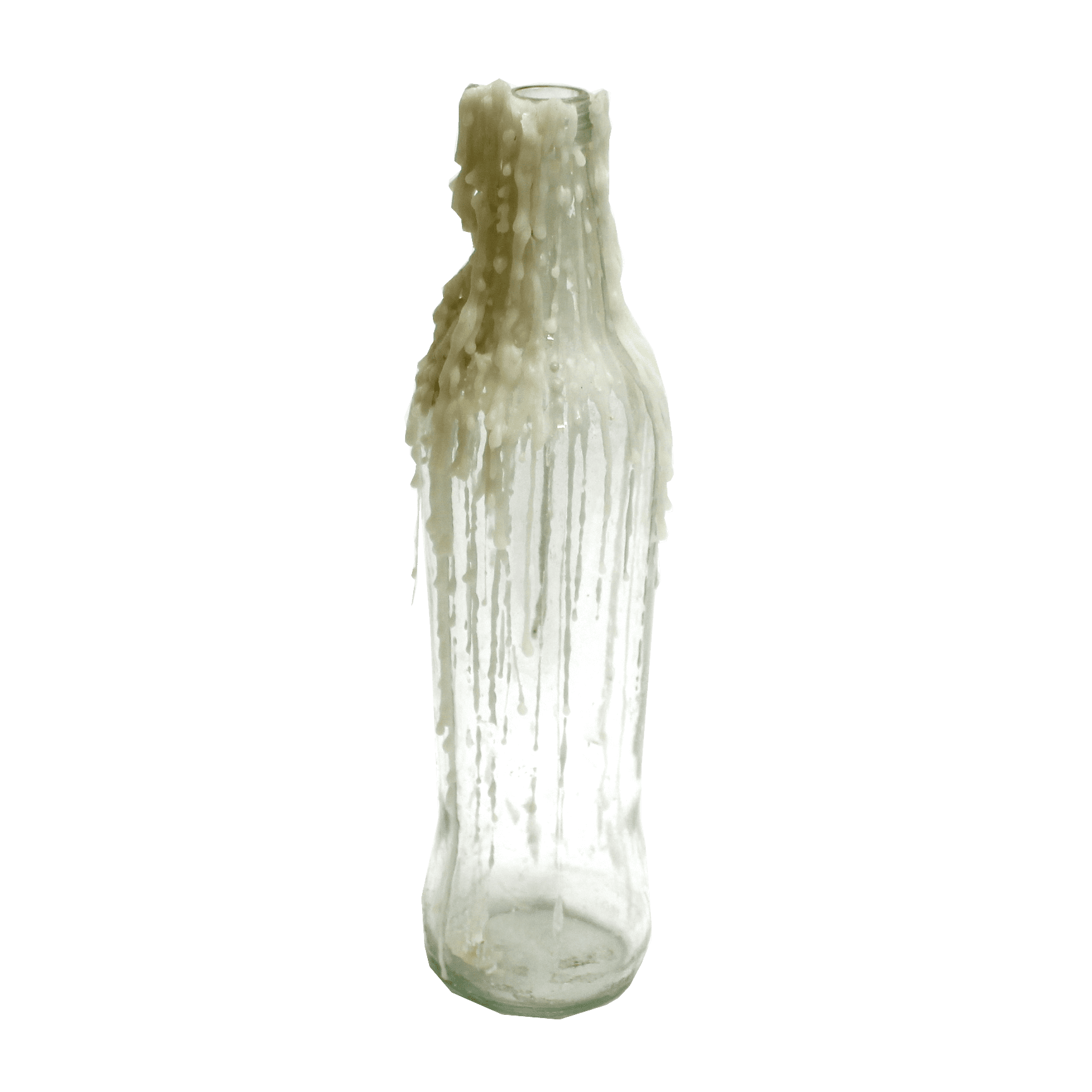 Bottle with Melted Wax