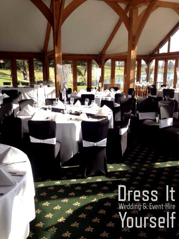 Lycra Chair Bands with Diamanté Buckle