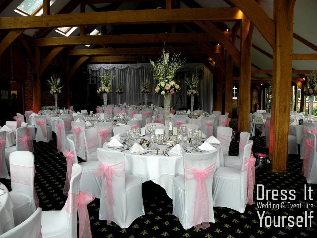 Lycra Chair Cover with Organza Sash