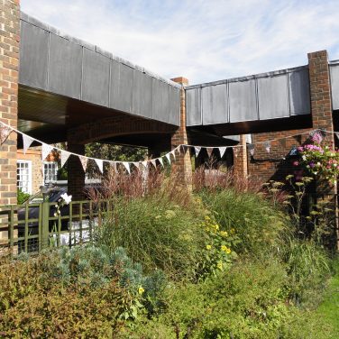 Vintage Style Floral Bunting Brown