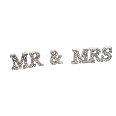 Diamanté Mr & Mrs Sign Hire