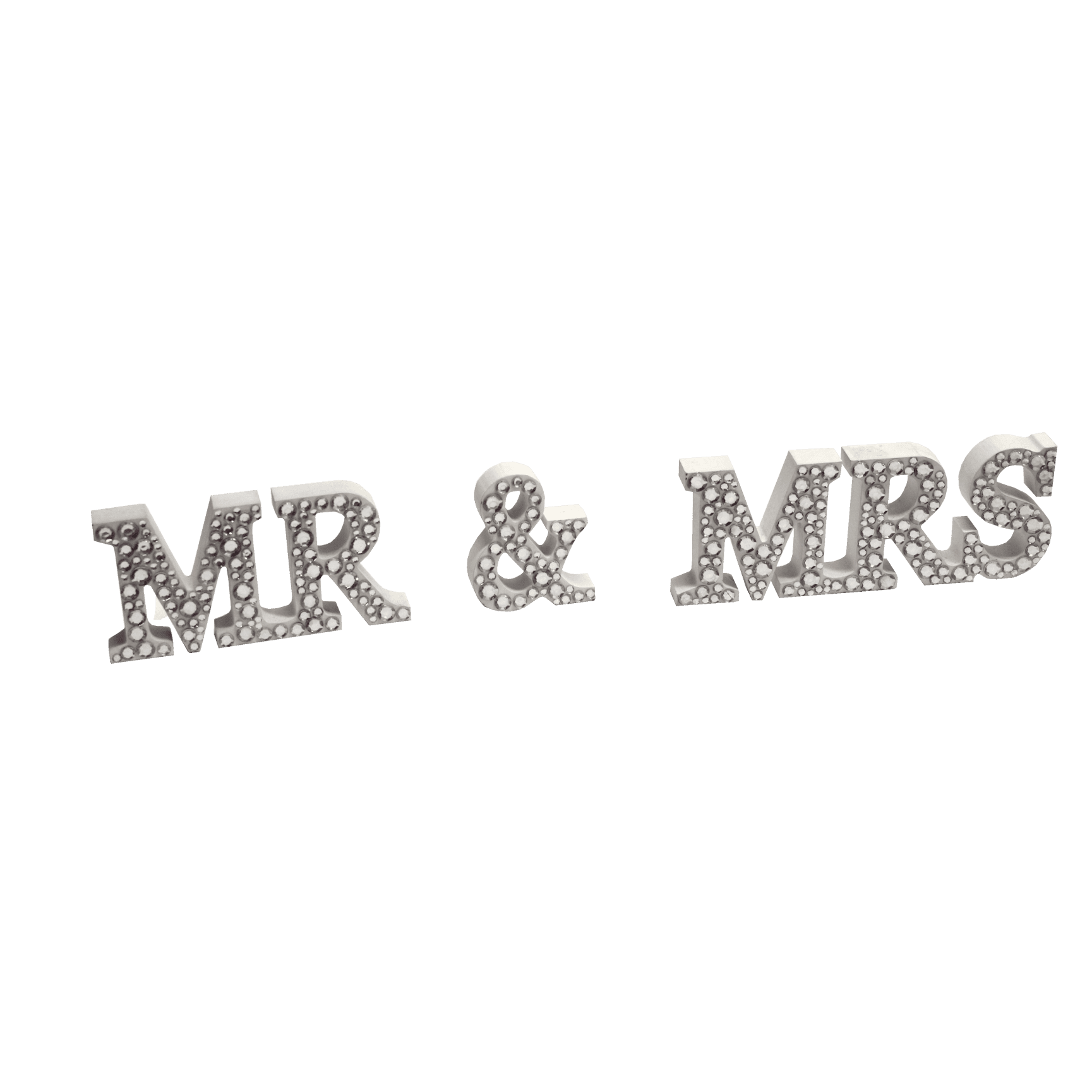 Diamanté Mr & Mrs Sign Hire