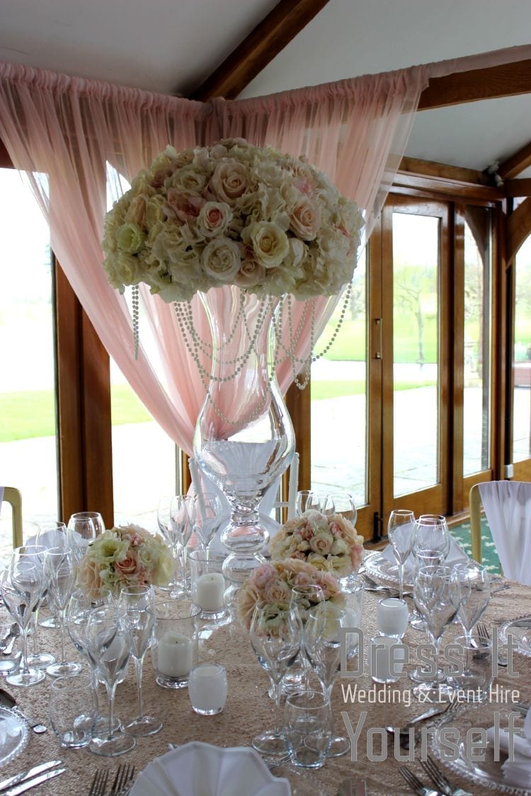 Large Footed Tulip Vase Hire - Image 12