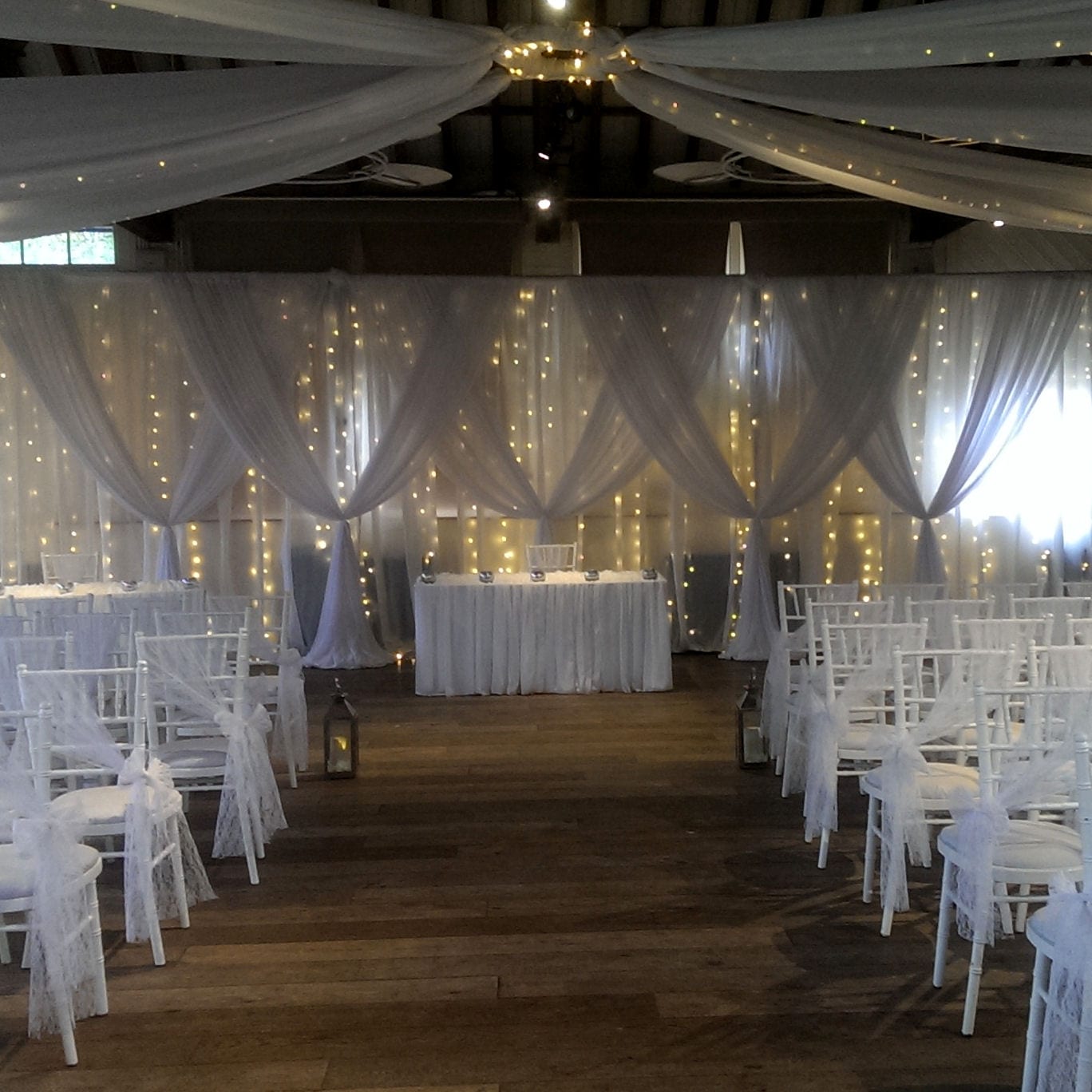 Romance Cross Draped Backdrop Hire - Image 5