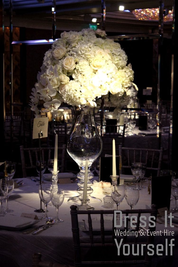 Large Footed Tulip Vase Hire - Image 11