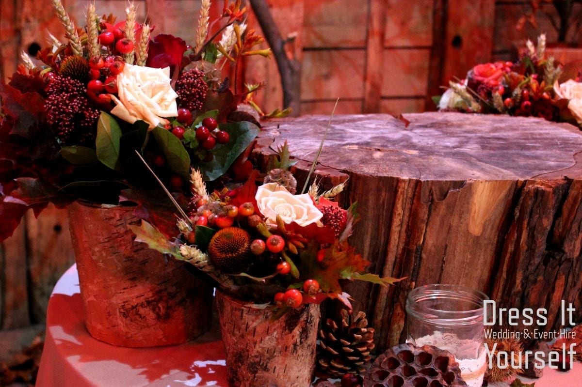 Rustic Bark Vases / Containers