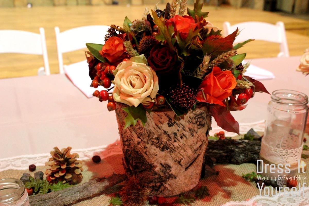 Rustic Bark Vases / Containers