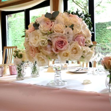 Glass Candle Flower Stand