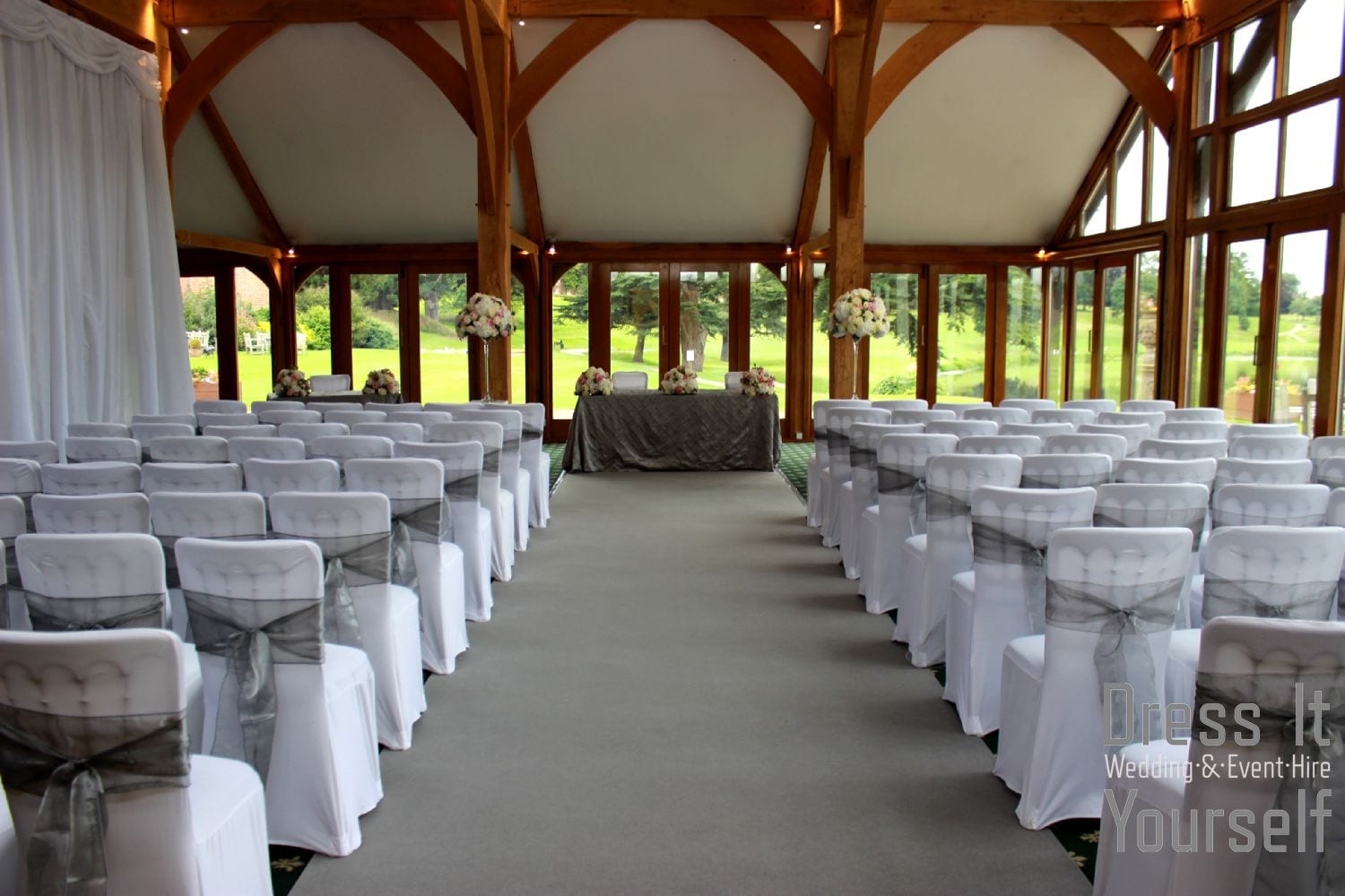 Grey Wedding Aisle Carpet