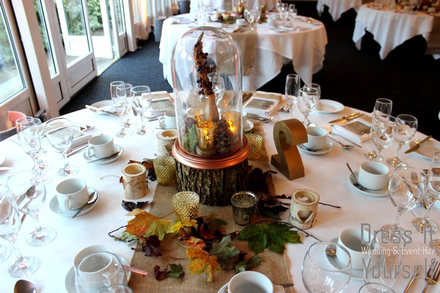 Autumn Bell Cloche Jar