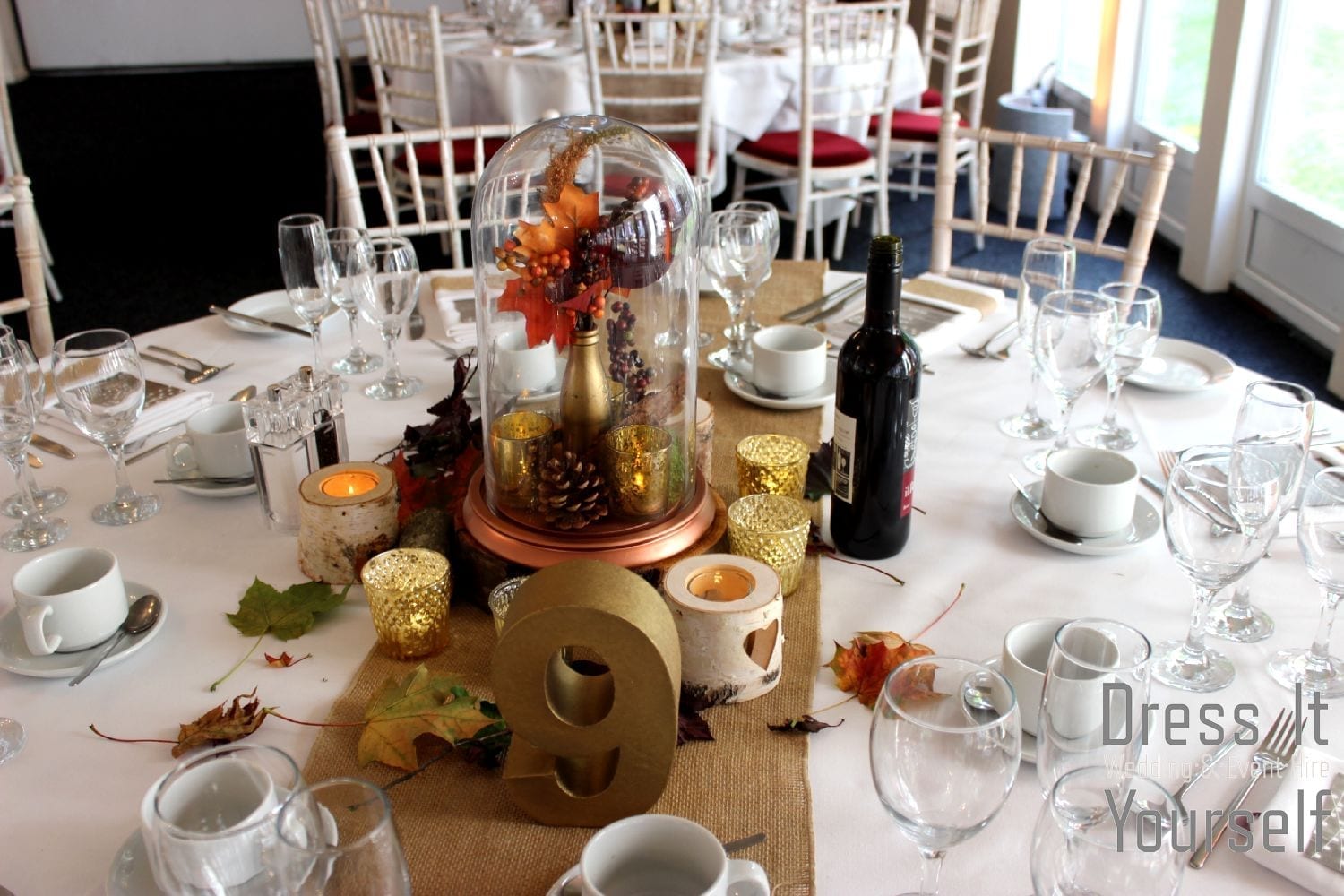 Autumn Bell Cloche Jar