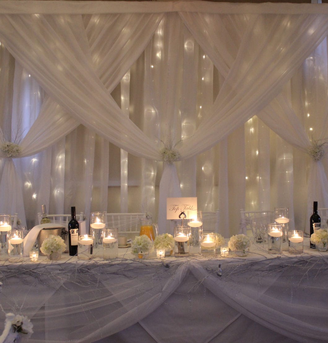 Romance Cross Draped Backdrop Hire - Image 6