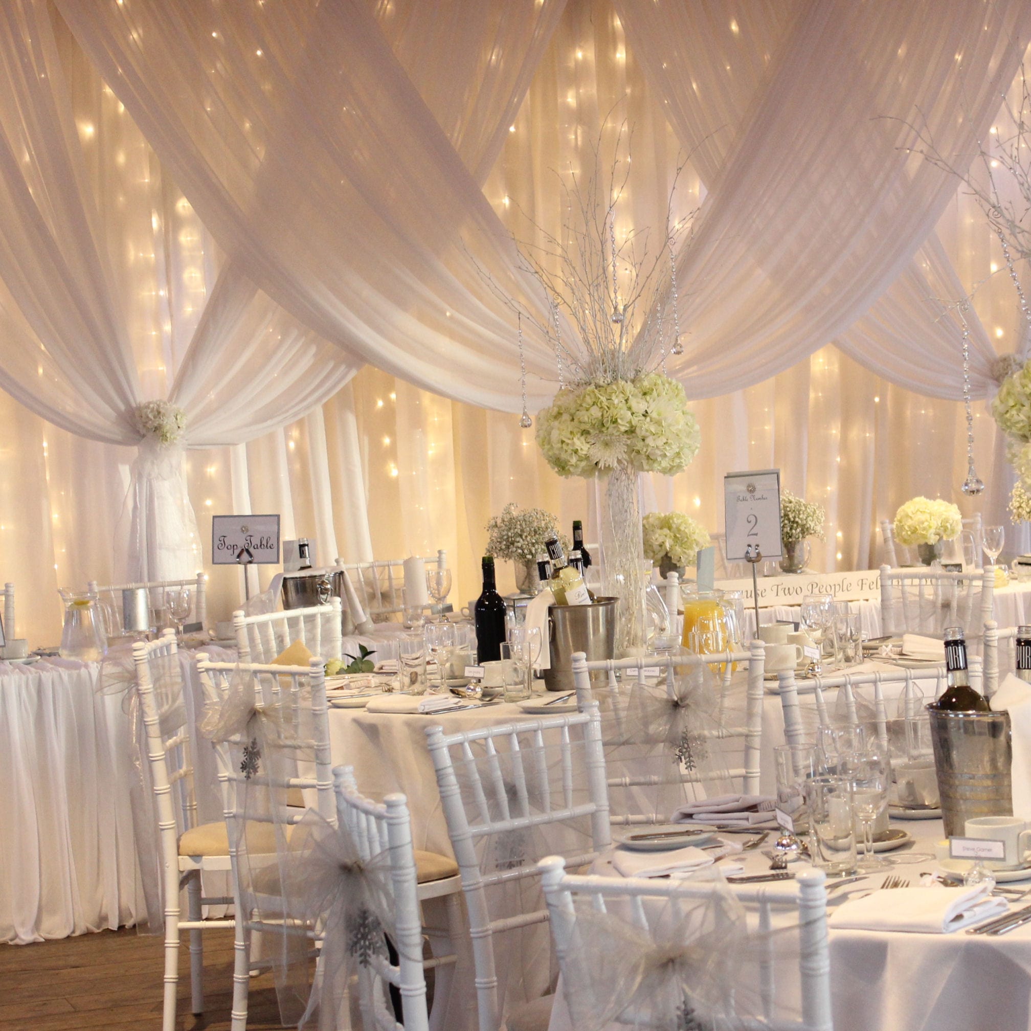 Romance Cross Draped Backdrop Hire - Image 3