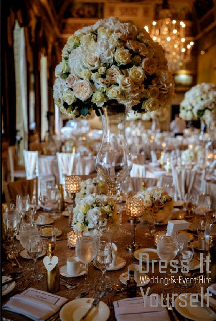 Large Footed Tulip Vase Hire - Image 10