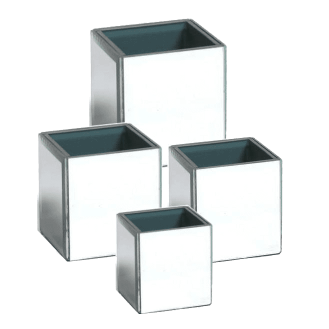 Mirror Cube Vase Hire