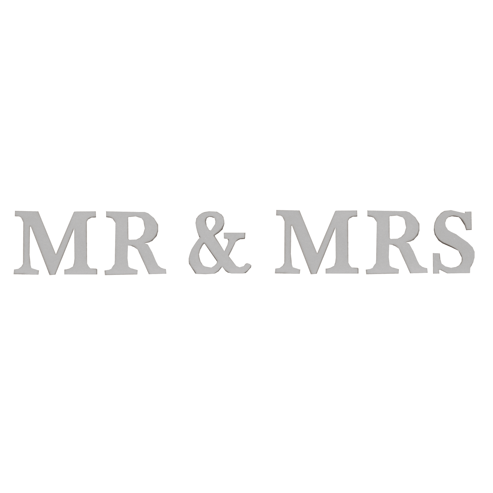 Mr & Mrs Wooden Letters