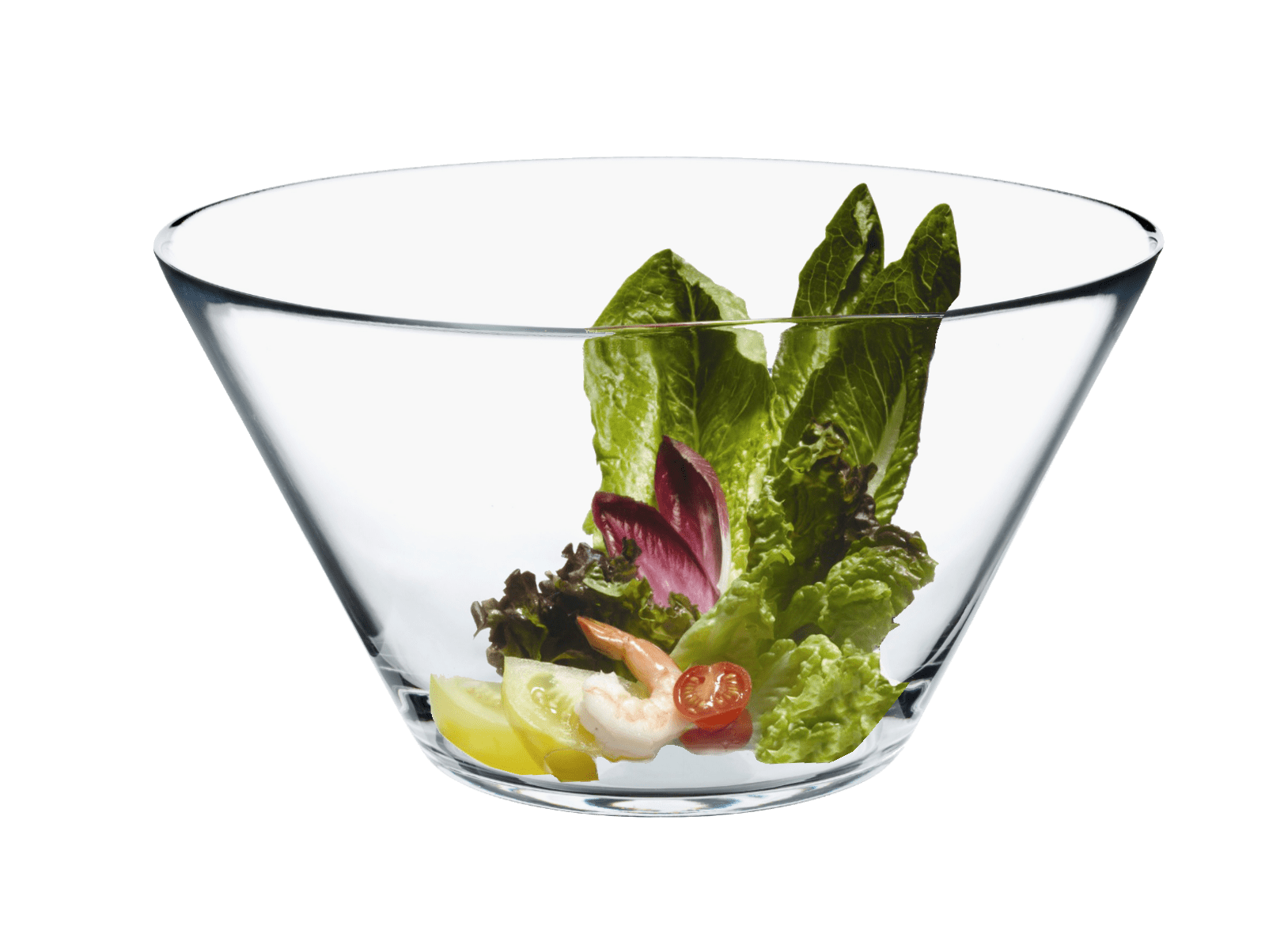 Open Tapered Bowl with Salad