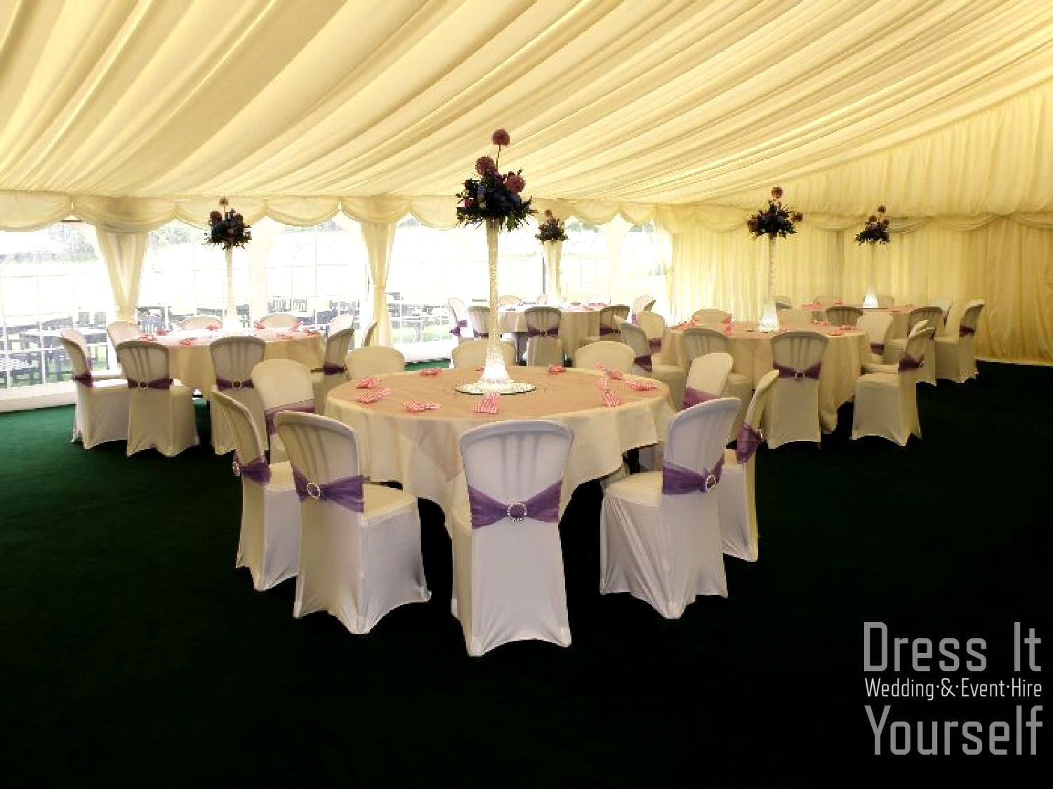 Lycra Chair Bands with Diamanté Buckle