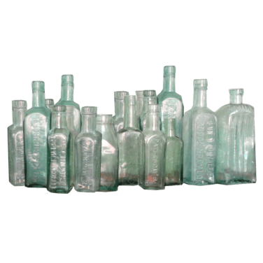 Old Recycled Bottles