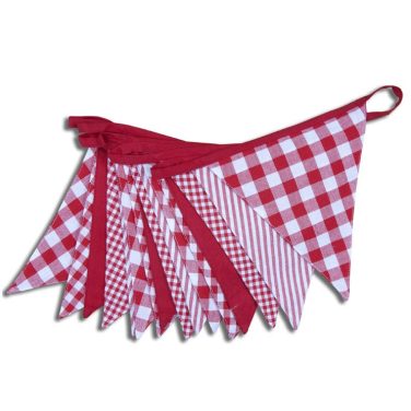 Red Gingham Bunting
