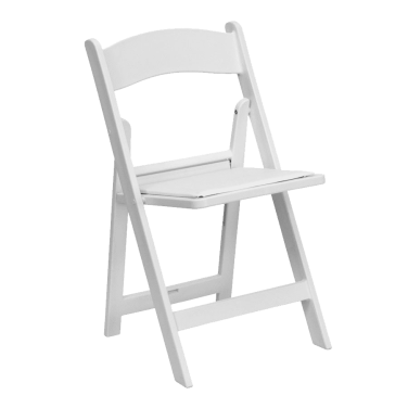 White Resin Folding Chair White