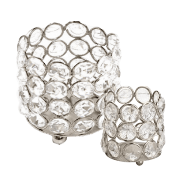 Small & Medium Crystal Tea Light Holders
