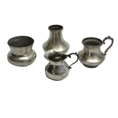 Small Pewter Pots