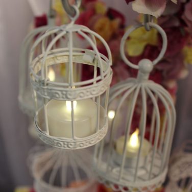 Small birdcage tea light holder