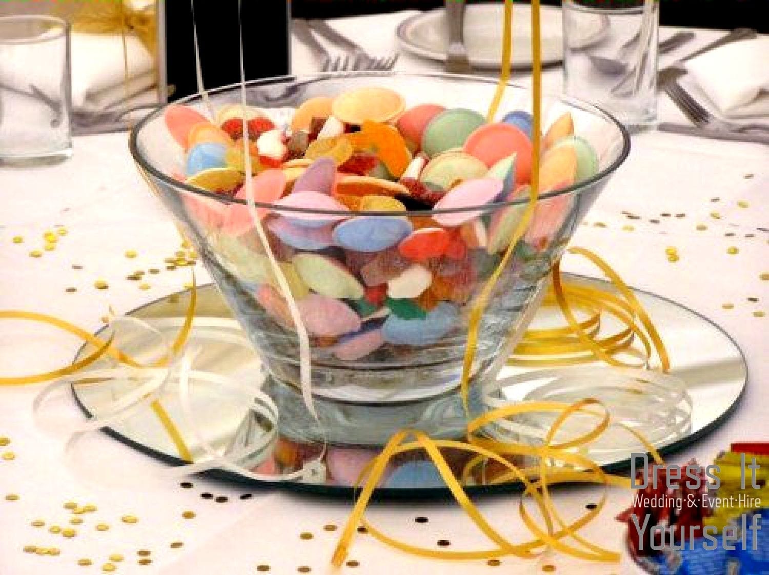 Open Tapered Bowl with Sweets