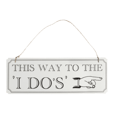 This Way to the I Do's Wedding Arrow Sign