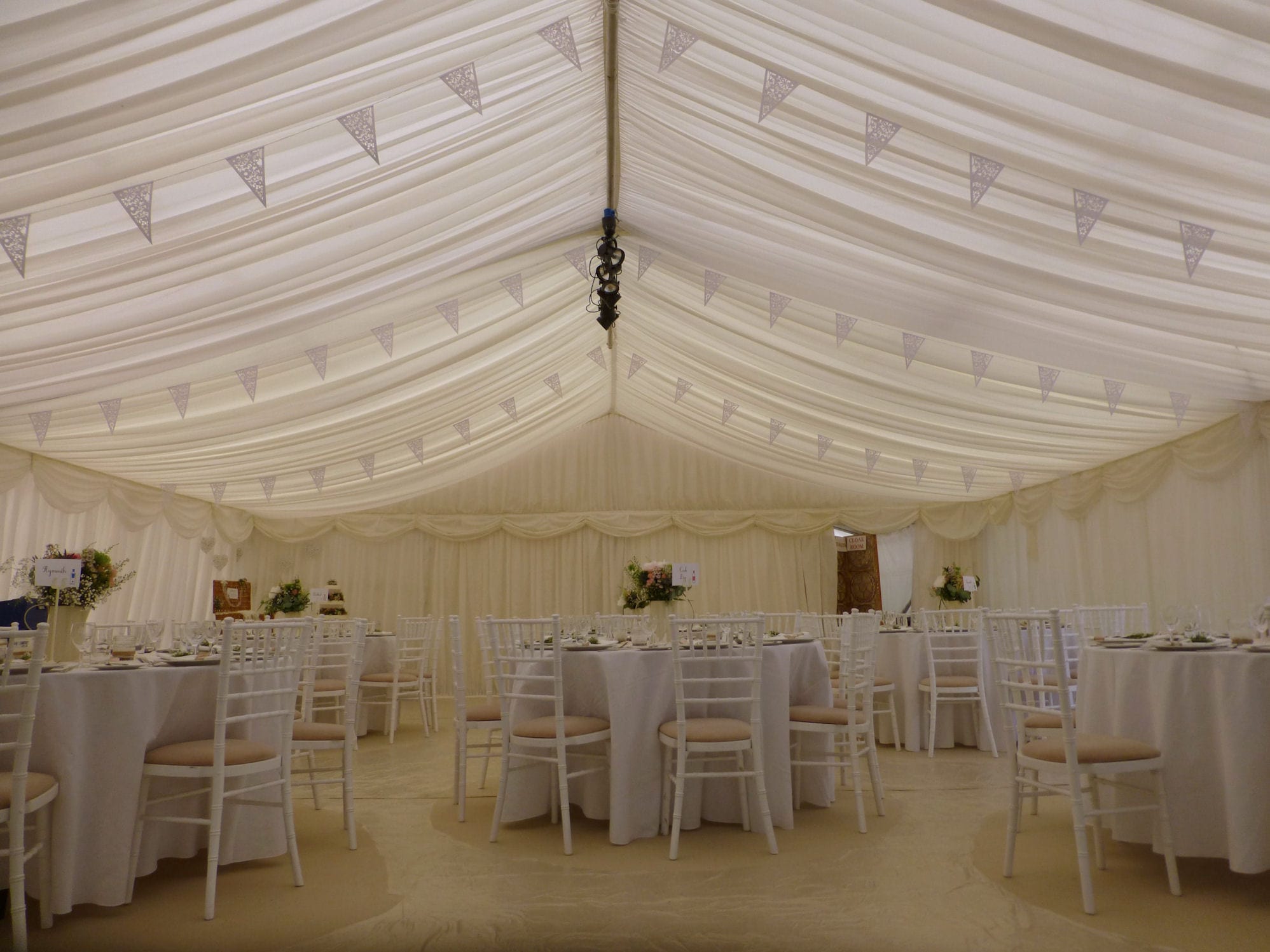 White Lace Paper Bunting