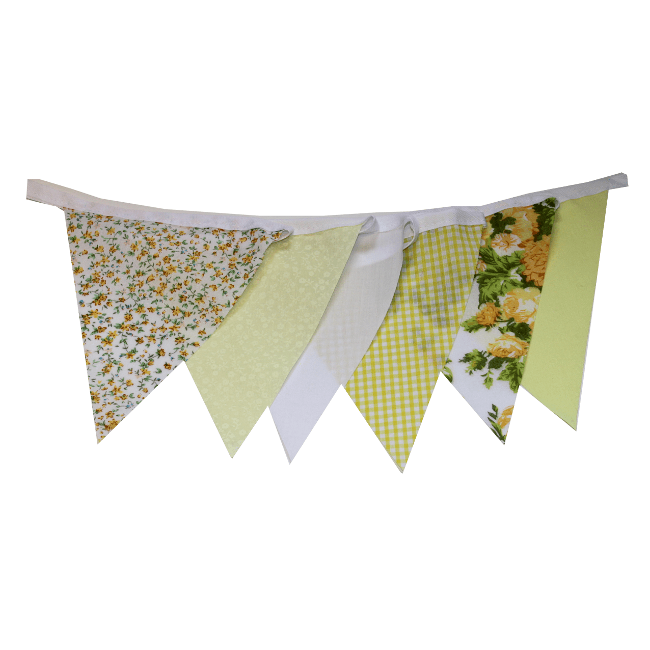 Yellow Floral Vintage Bunting