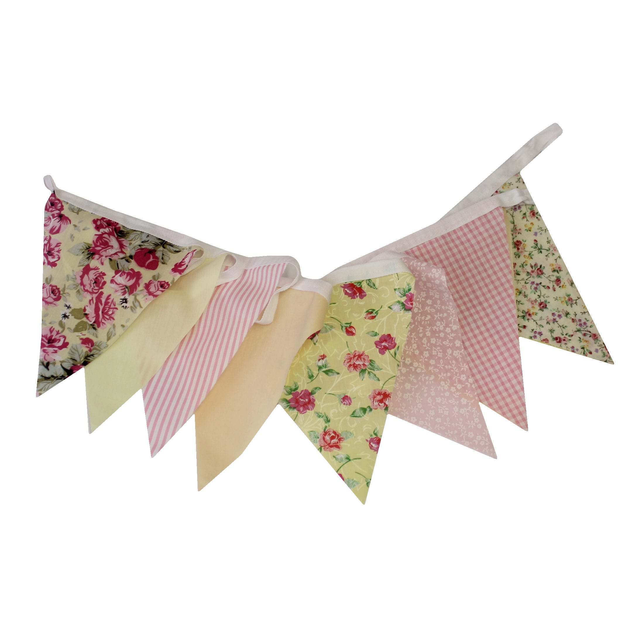 Yellow, Pink & Peach Bunting