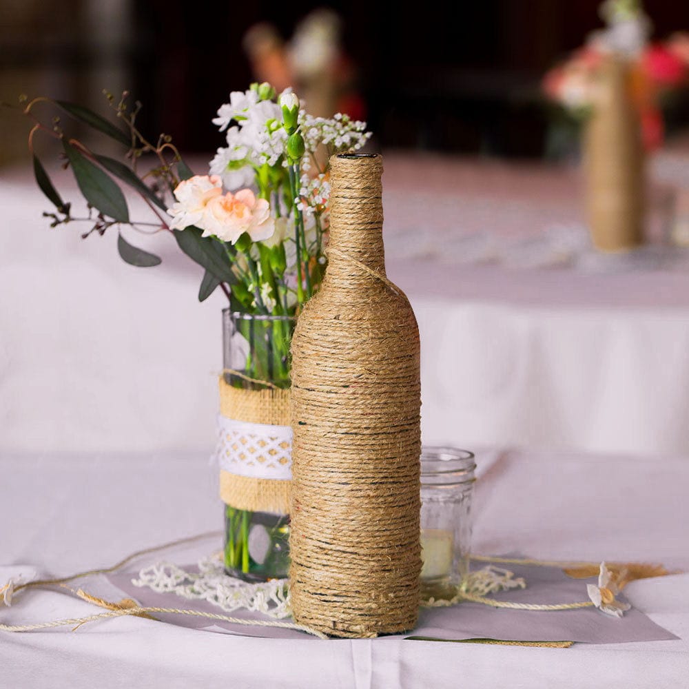 String Twine Burlap Hessian Bottle