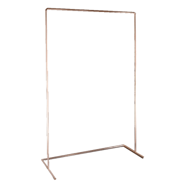 Copper Pipe Rose Gold Backdrop Table Plan Frame