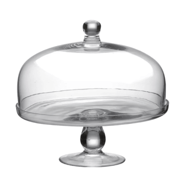 Glass Cake Stand with Dome