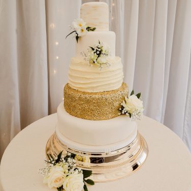 Gold Round Cake Stand