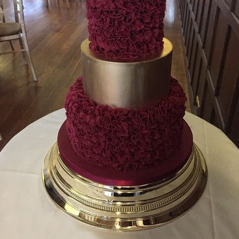 Gold Round Cake Stand