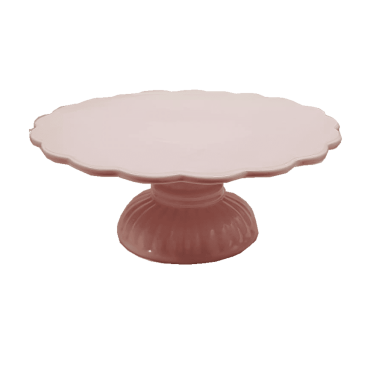 Baby Pastel Pink Ceramic Porcelain Pedestal Cake Stand
