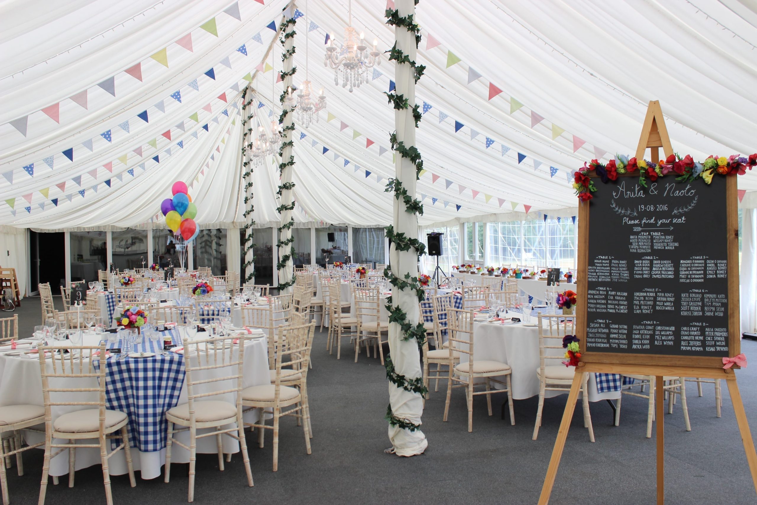 Mixed Floral English Fete Country Bunting