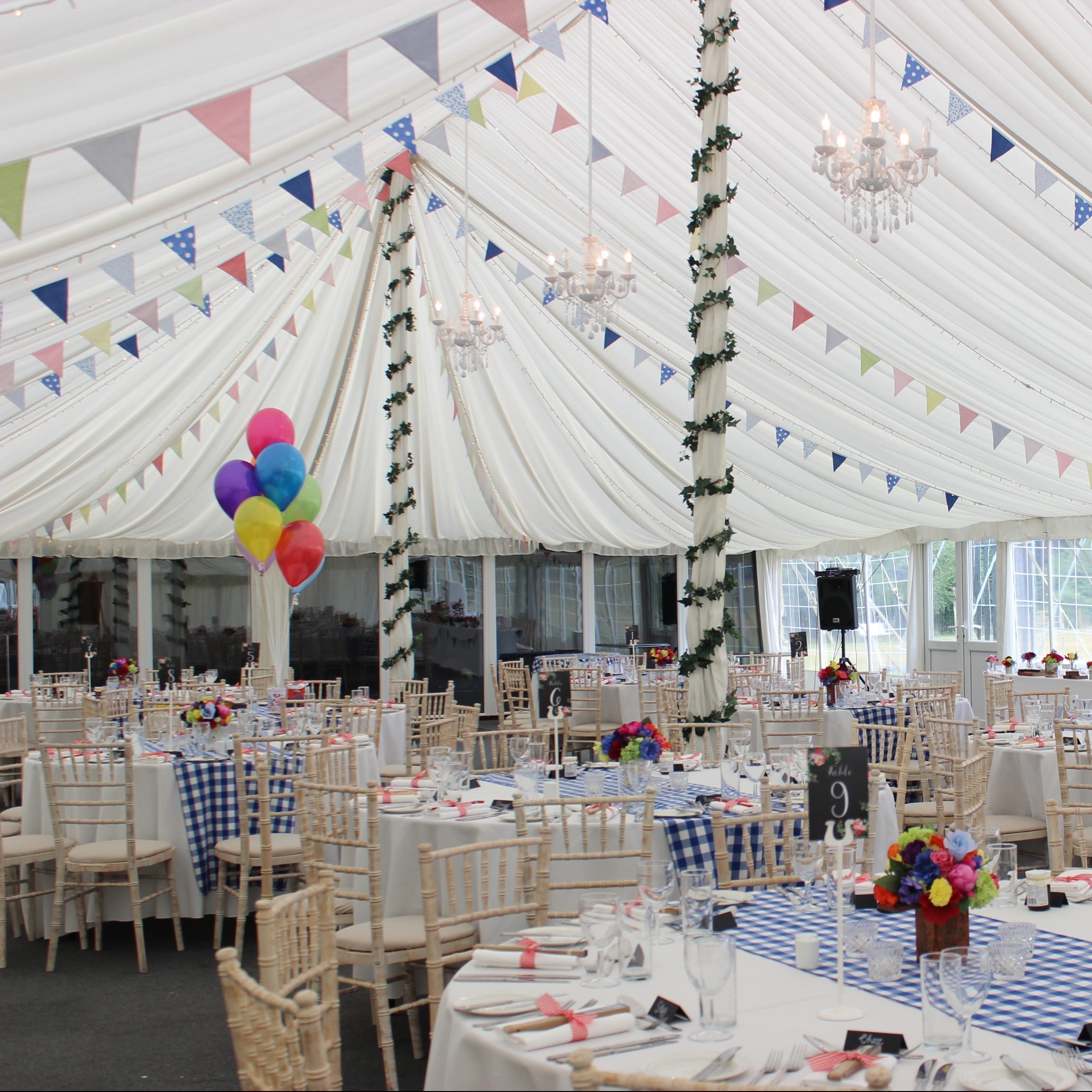 Mixed Floral English Fete Country Bunting