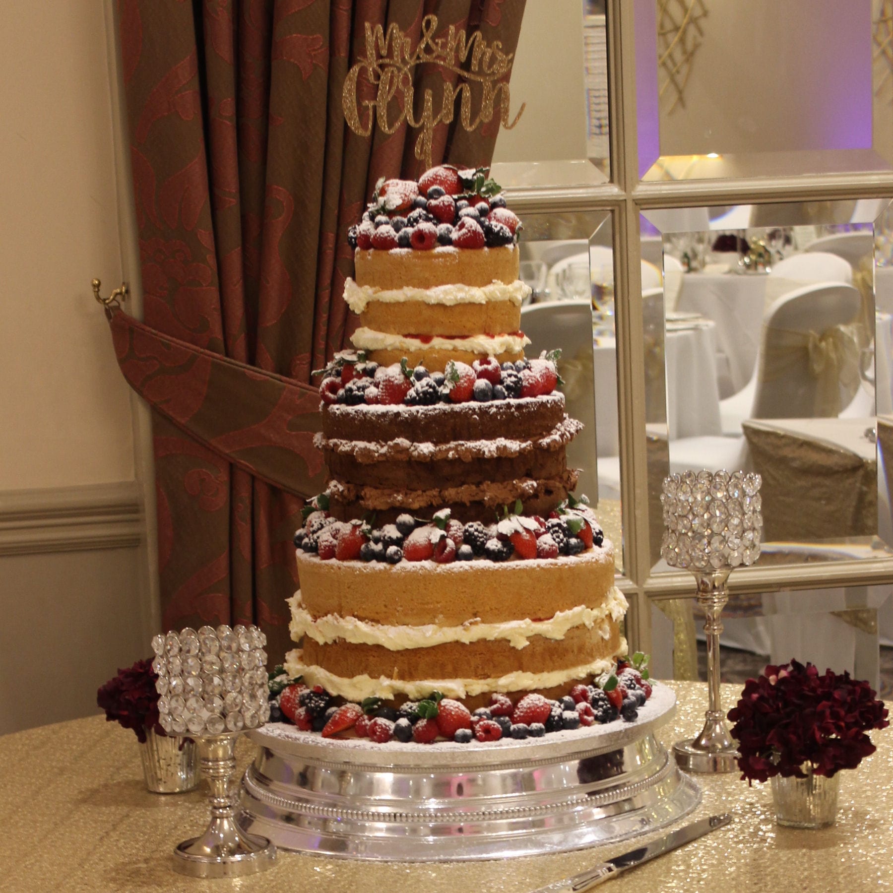 Silver Round Cake Stand Napier