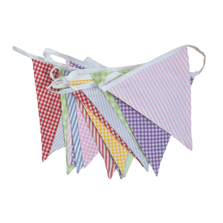 Mixed Floral English Fete Country Bunting
