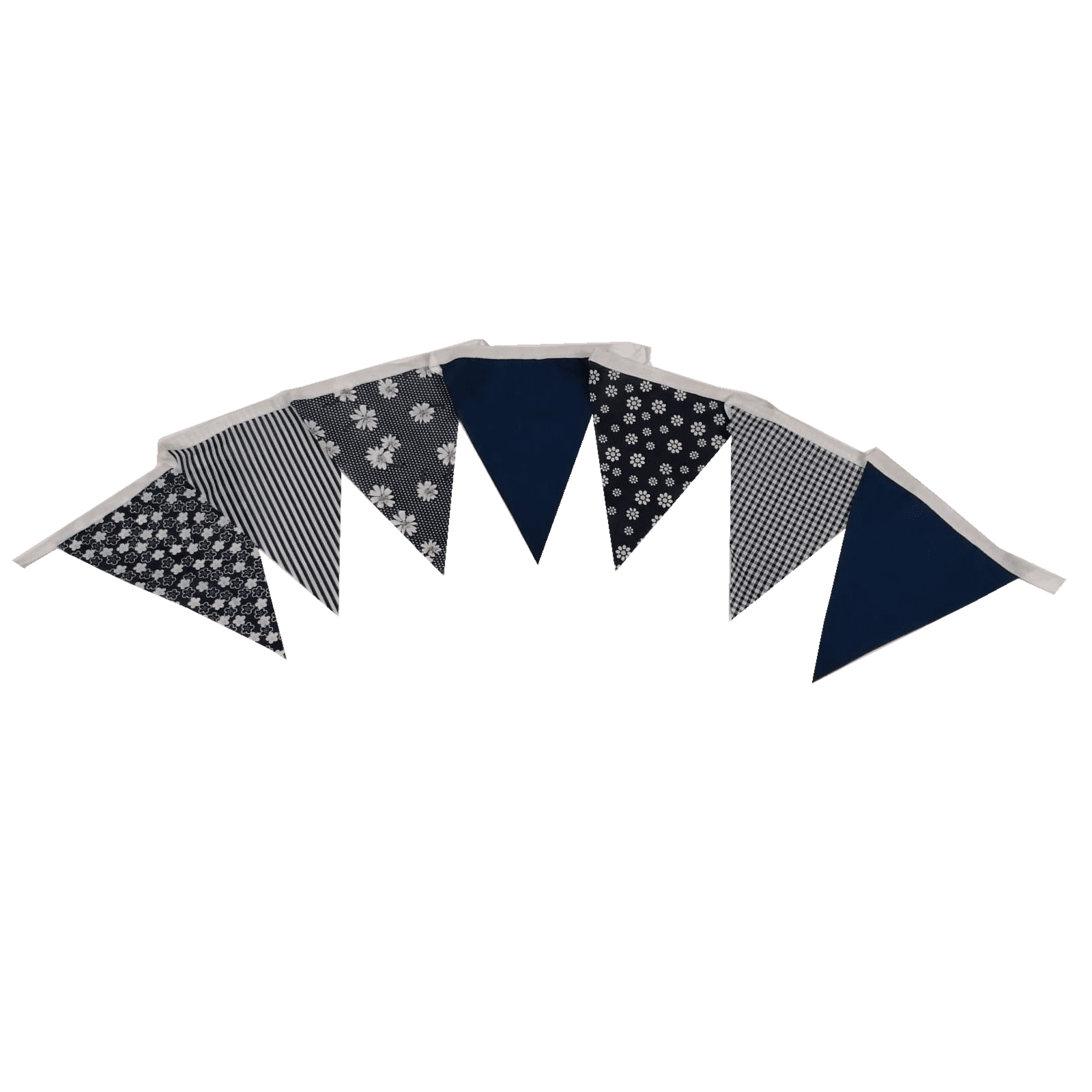 Navy Floral Bunting