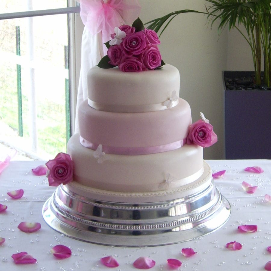 Silver Round Napier Cake Stand