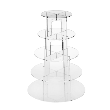 Clear Perspex Acrylic Cup Cake Stand