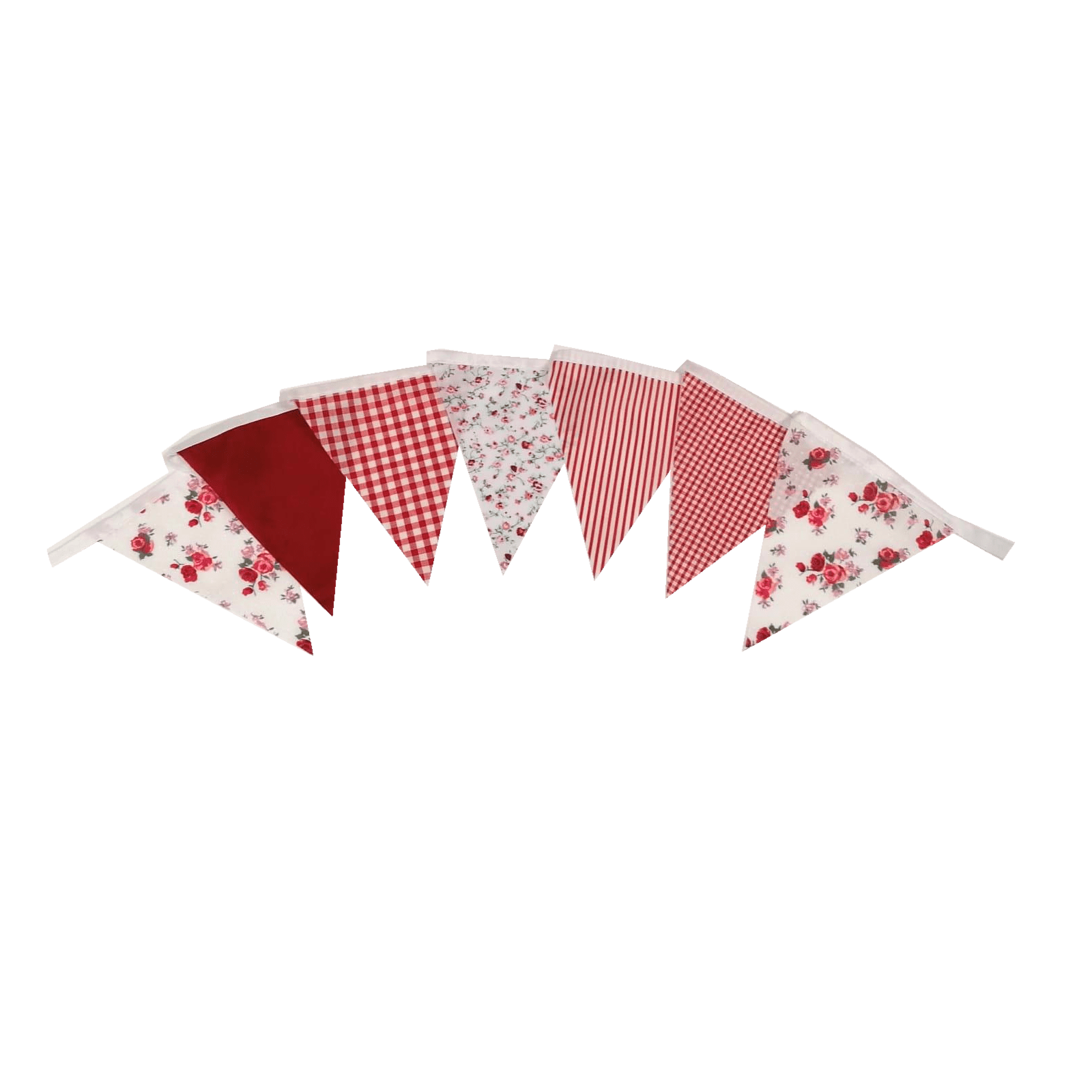Red Floral Bunting