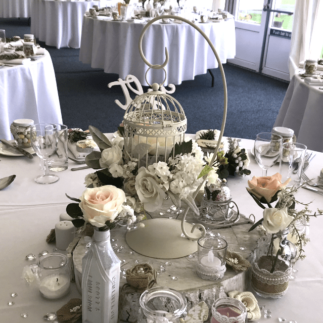 Bird Cage Hanging Tealight Holder Centrepiece